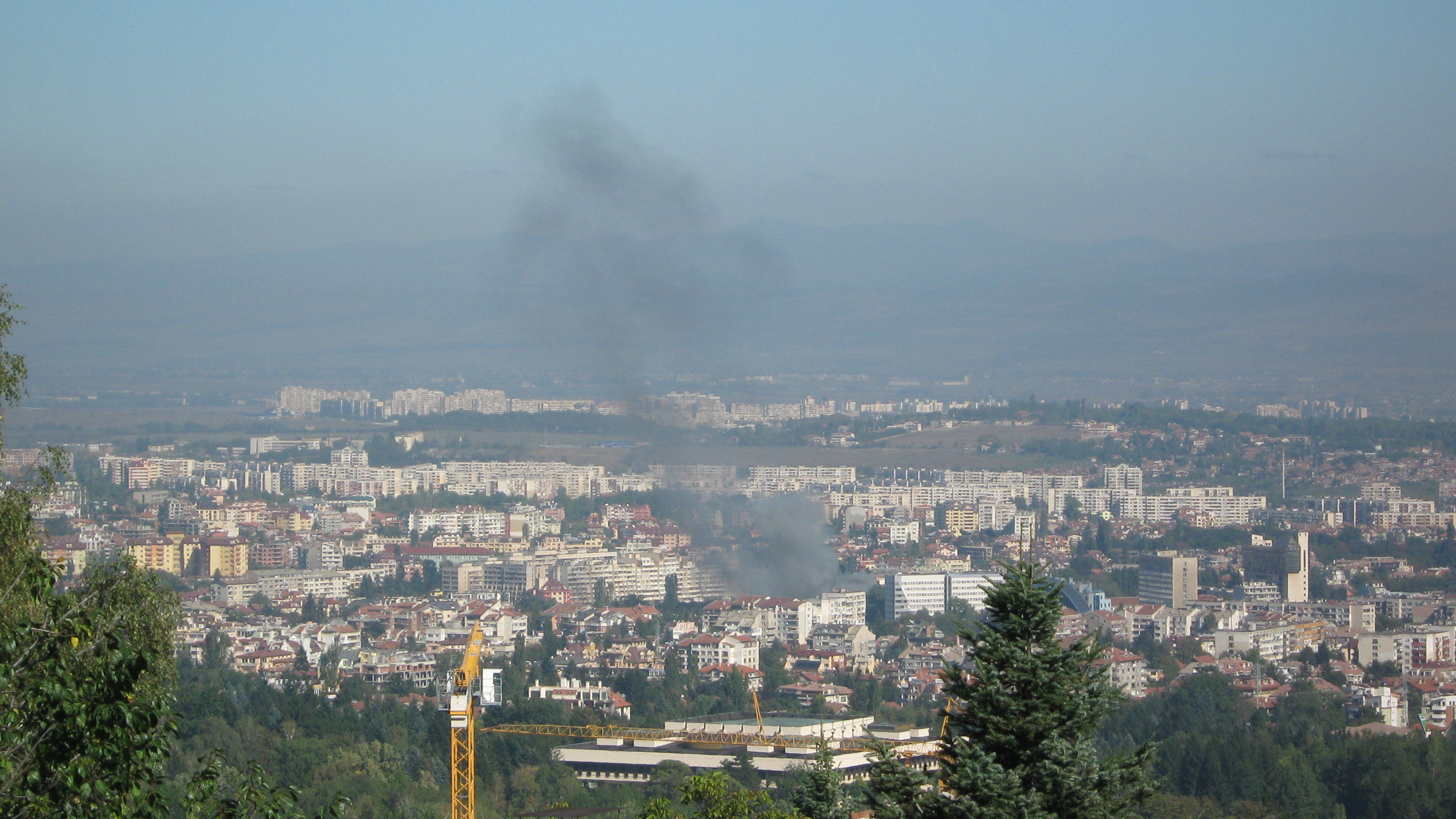 Пожар в района на кв. Павлово 22.09.2009