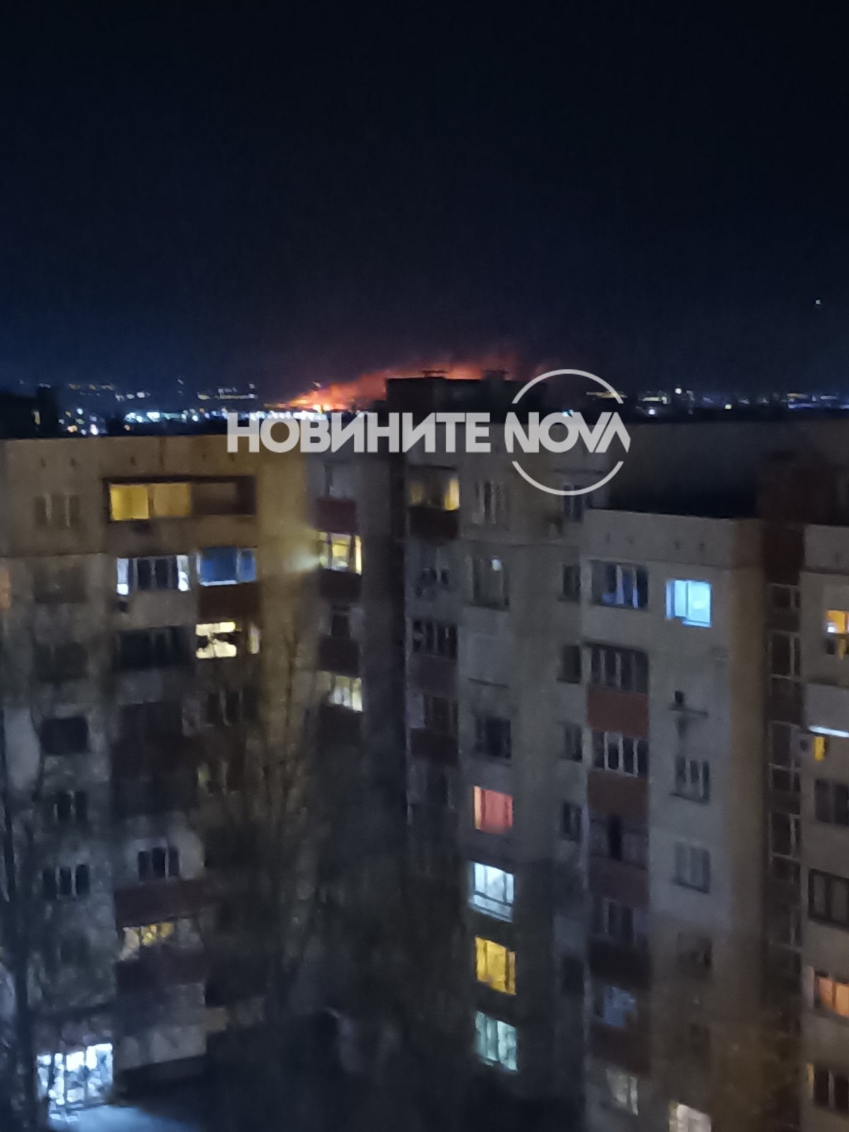 Голям пожар край София (СНИМКИ)