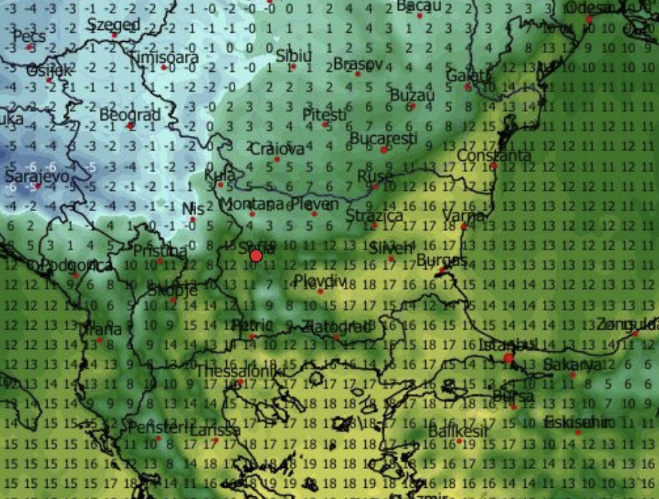  карта времето 