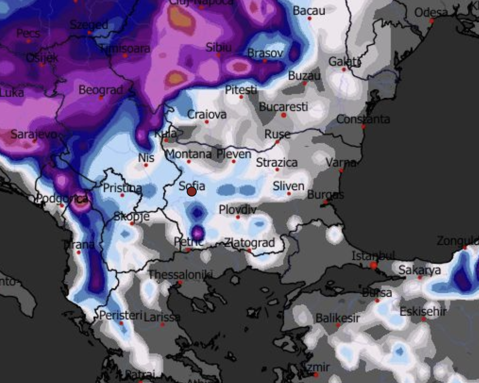 карта времето