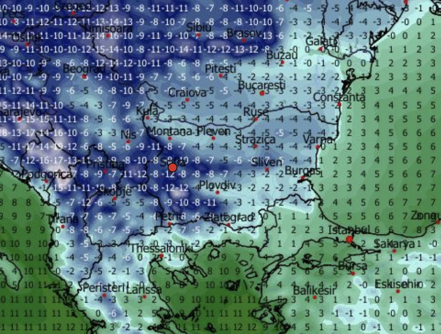 карта времето