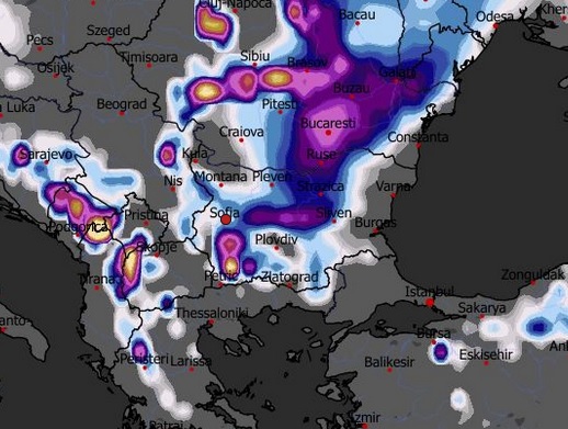 карта времето