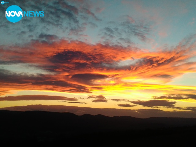 Вълшебен залез над Велико Търново