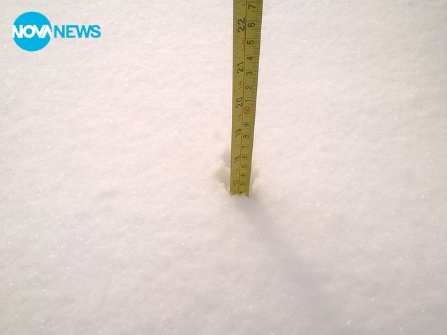 Снежната покривка в с. Бързия