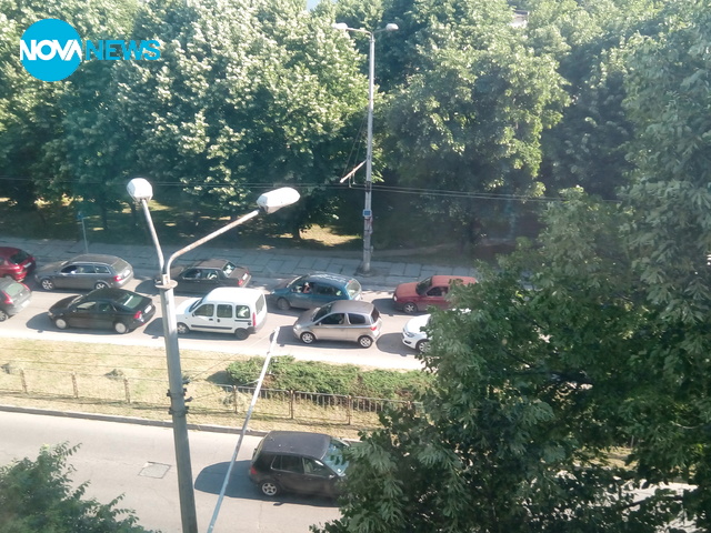 Задръстване заради ремонта на Аспаруховия мост