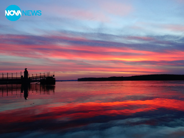 Красотата на дунавския залез