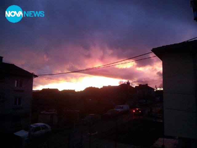 Красивото небе над Нови Искър