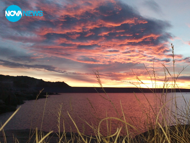 Залез над язовир Калин