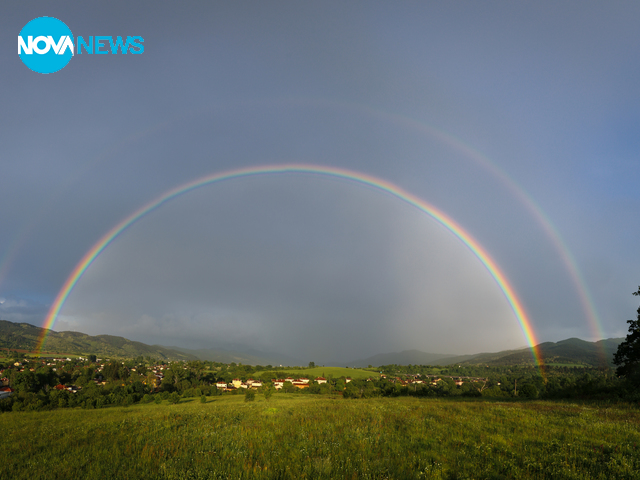 Край Ботевград се появиха две дъги