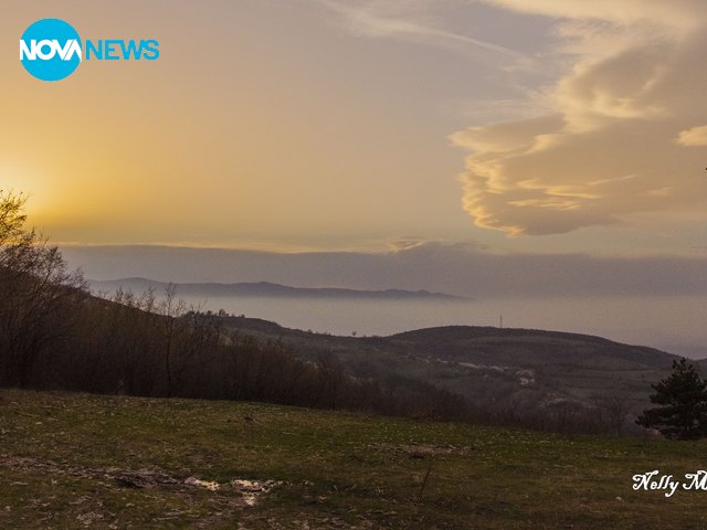 Планински залез