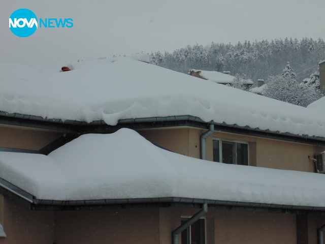 Снегът в Габрово