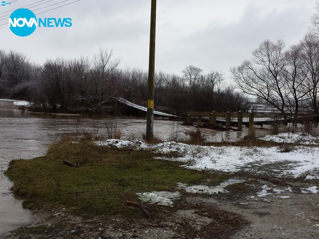 Нивото на река Тунджа