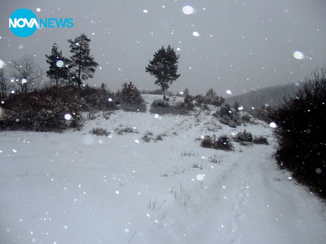 В Трънско е снежно и омайно