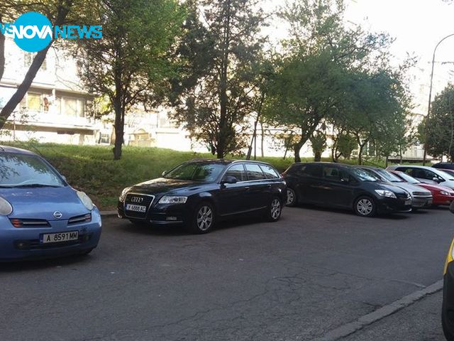 Неправилно паркиране в Бургас