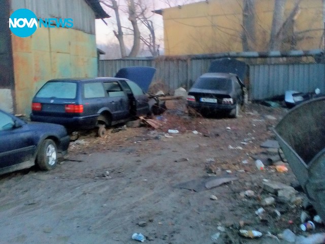 Незаконно депо за разфасоване на автомобили