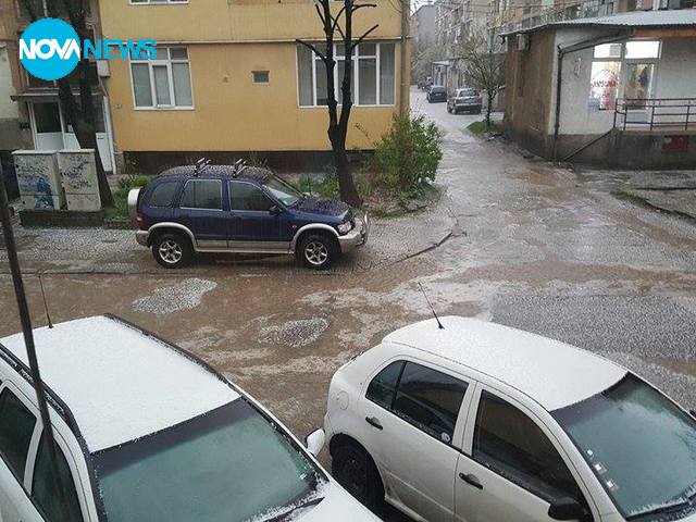 Силна градушка в Благоевград