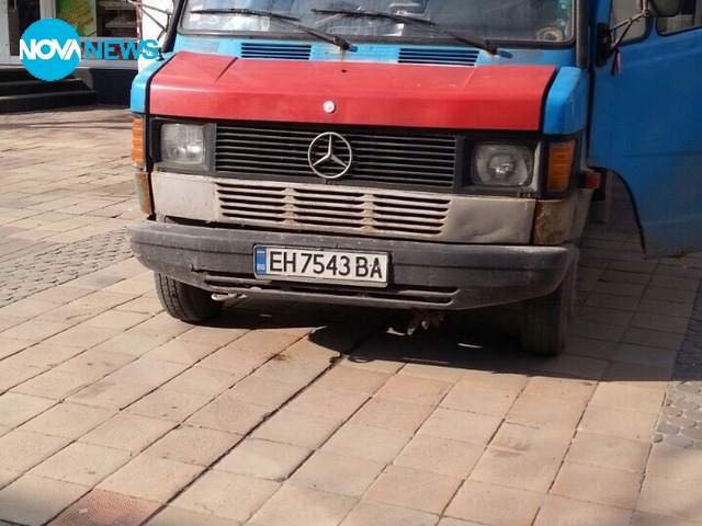 Преминаване на превозно средство на пешеходна зона