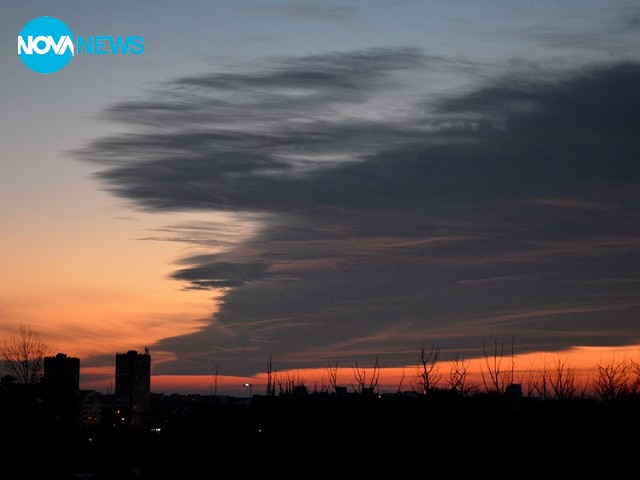 Изгрев над София на 19.02