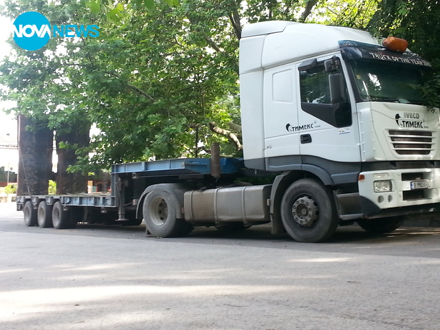 Товарен автомобил в Приморски парк във Варна