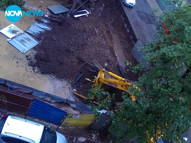 Свлечен строителен неукрепен изкоп