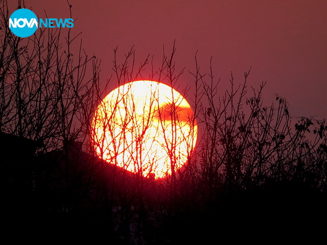 Красив залез над Разград