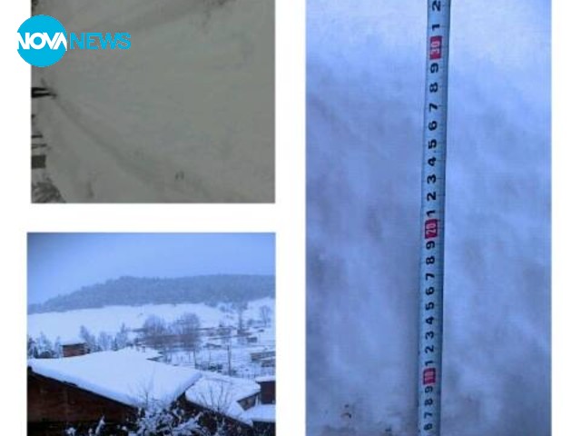 30 см. сняг в Копривщица и непочистени улици