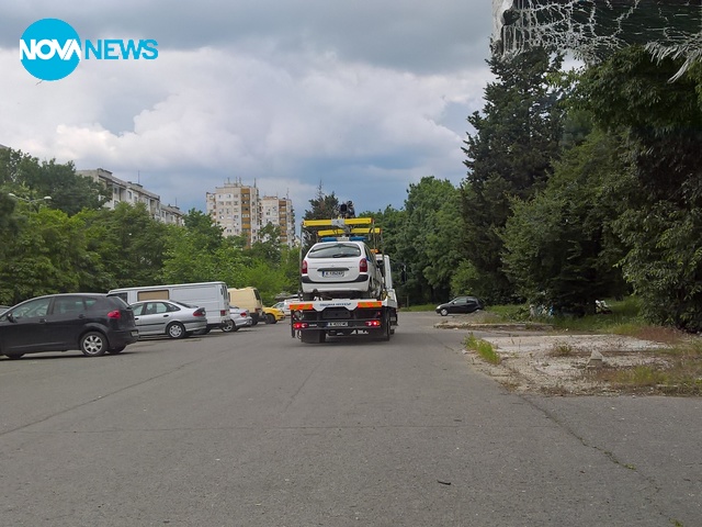 Паяк е взел полицейска кола