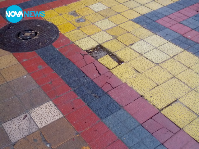 Некачествен ремонт на центъра на Добрич