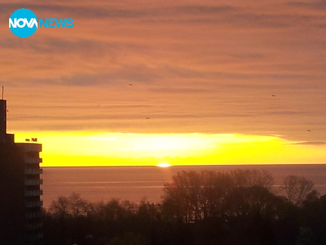 Бургас - изгрев след дъжд