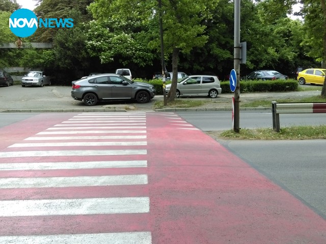 Неправилно паркиране в Ямбол