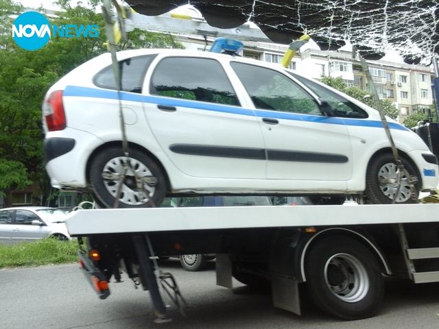 Паяк е взел полицейска кола 3