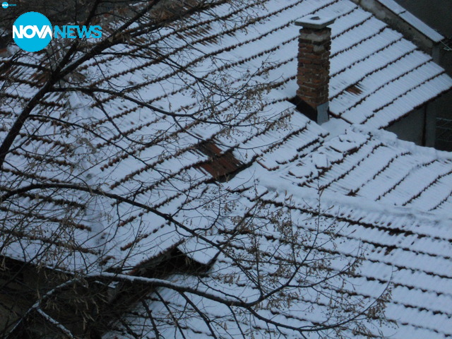 Първи сняг в Стара Загора