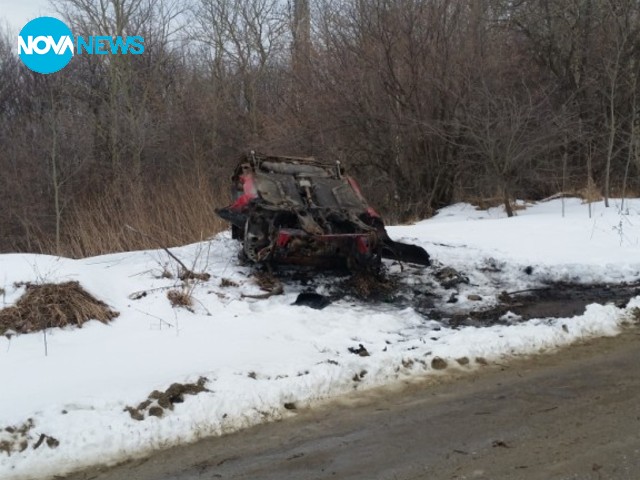Абсурд - опожарена кола в полите на Витоша