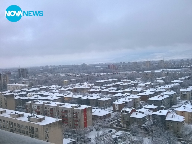 Снежен ден в Пловдив