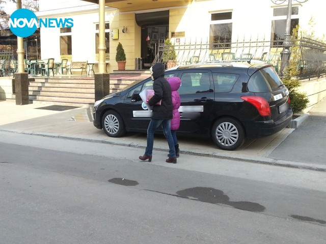 Неправилно паркиране в Русе