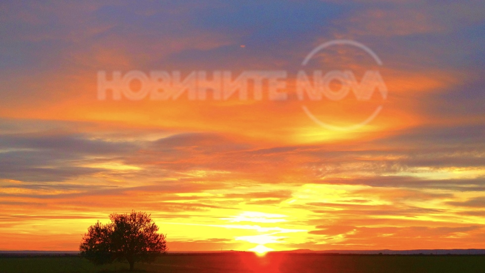 Красотата на есенния залез