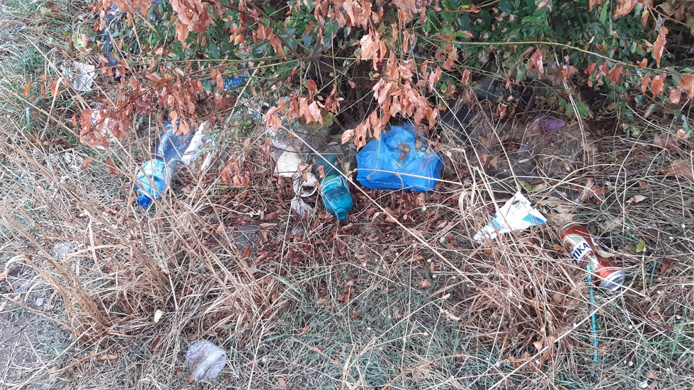 Сметище на автобусна спирка