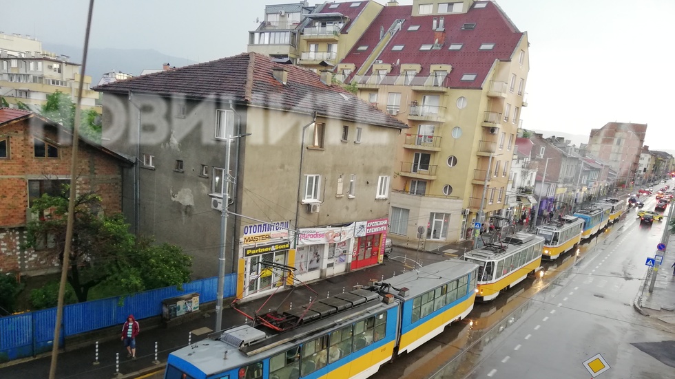 Последици от дъжда в София