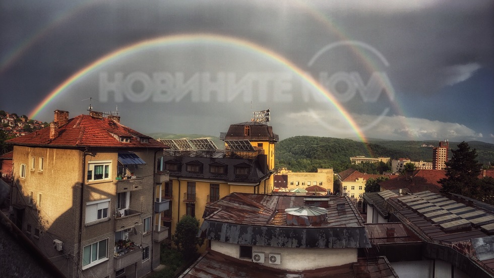 Дъга над Велико Търново