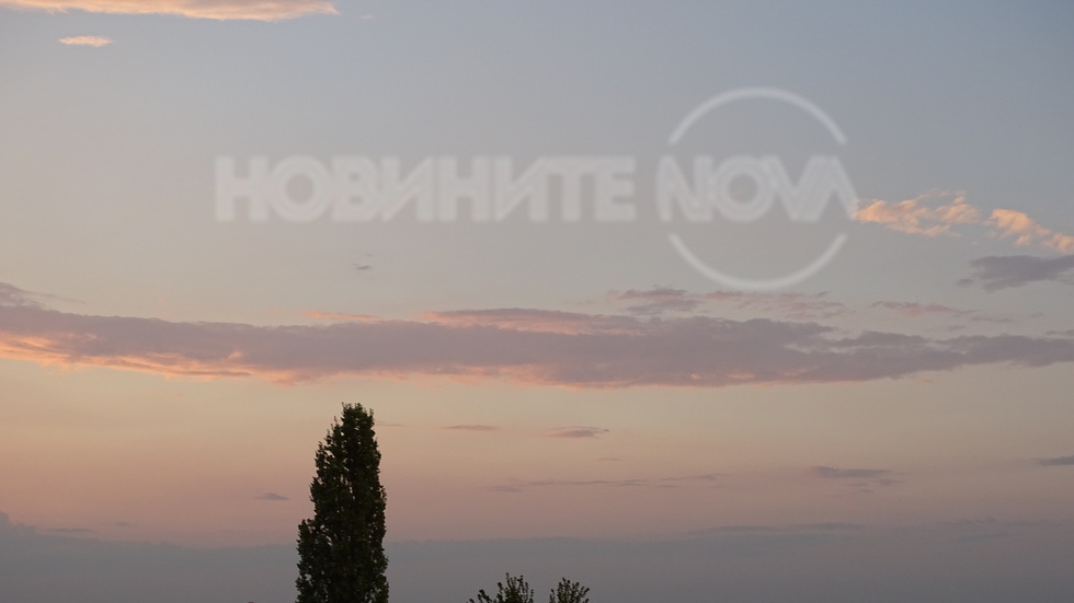 След буреносния дъжд в Плевен, се показа красиво небе