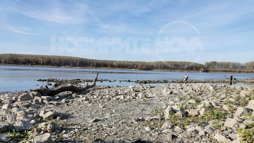 Пресъхналият Дунав край Силистра