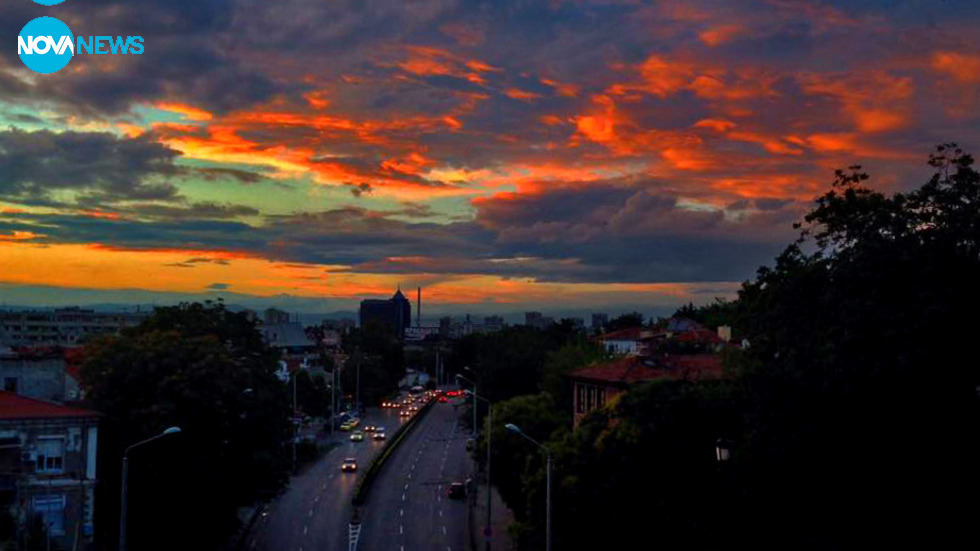 Залез над Пловдив