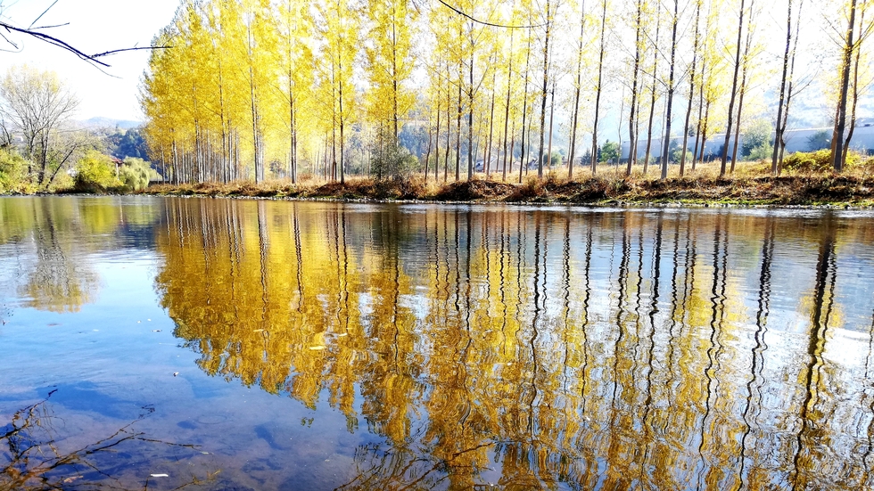 Есенно настроение край река Искър