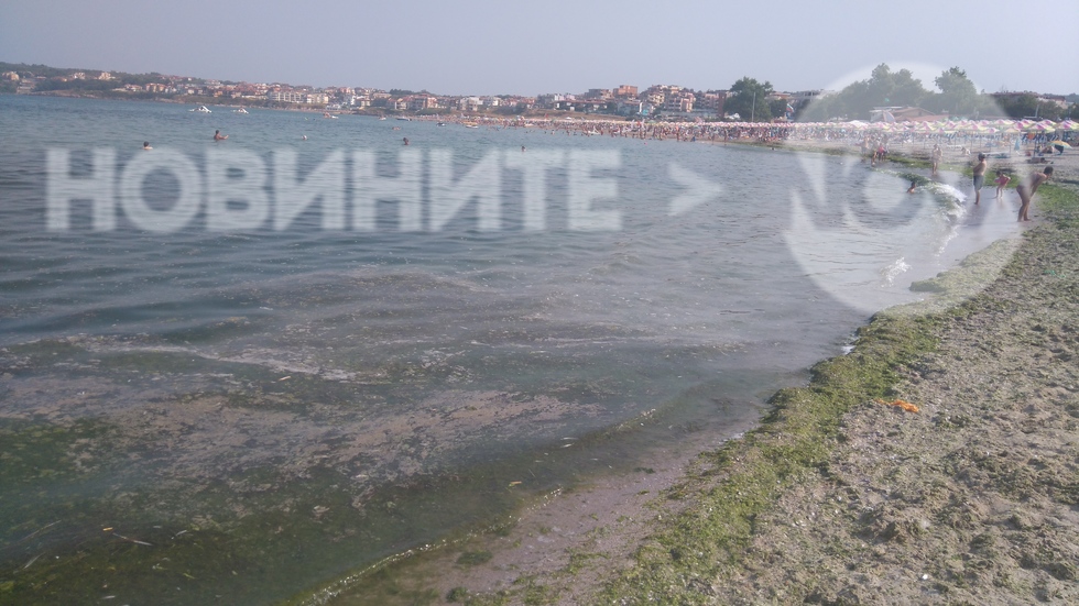 Мръсен плаж край Созопол
