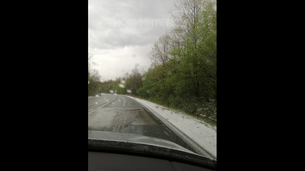 Градушка на път Е-79 между Враца и Монтана след разклона за Вършец