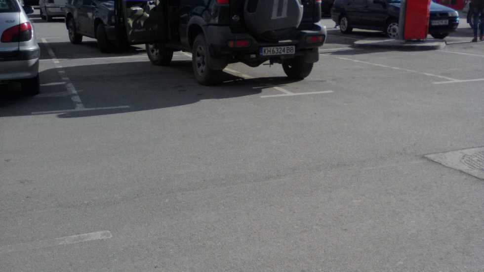Нрправилно паркиране в град Кюстендил