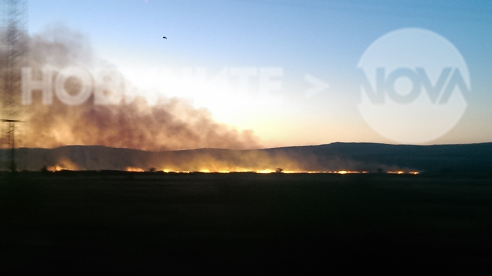 Пожар след отбивката на село Крайници