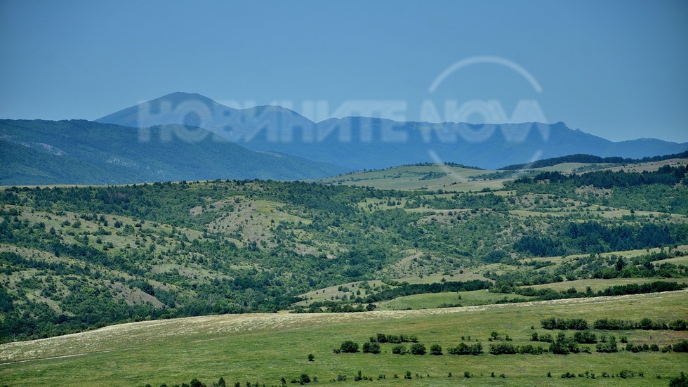 Руй планина край Трън, отсреща и върховете Руй, Орловец и Ракитски камък!