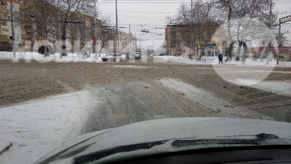 Непочистени улици в Сливен