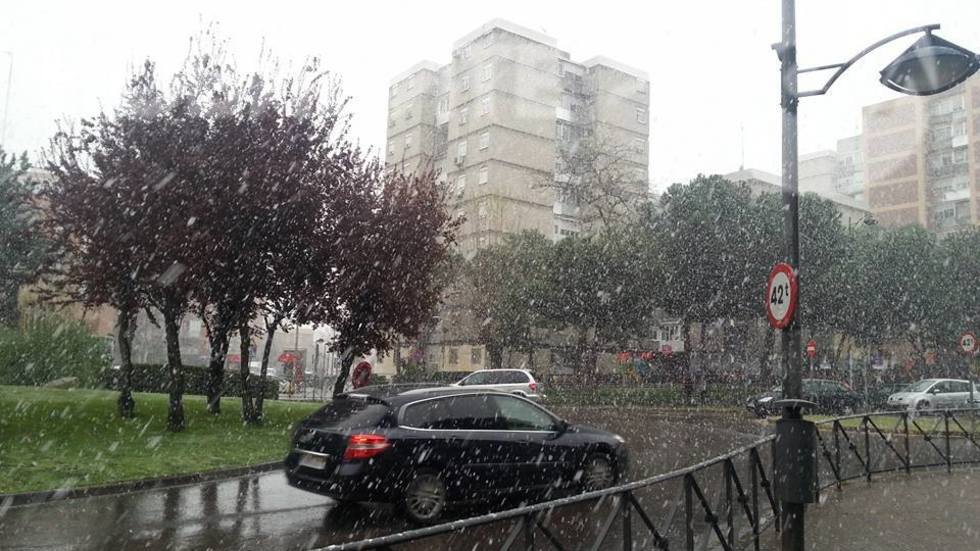 Сняг на 23 март в Мадрид